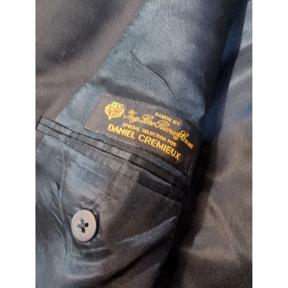 Daniel Cremieux Collection Mens Black Blazer Jacket Size 42R - Picture 3 of 9